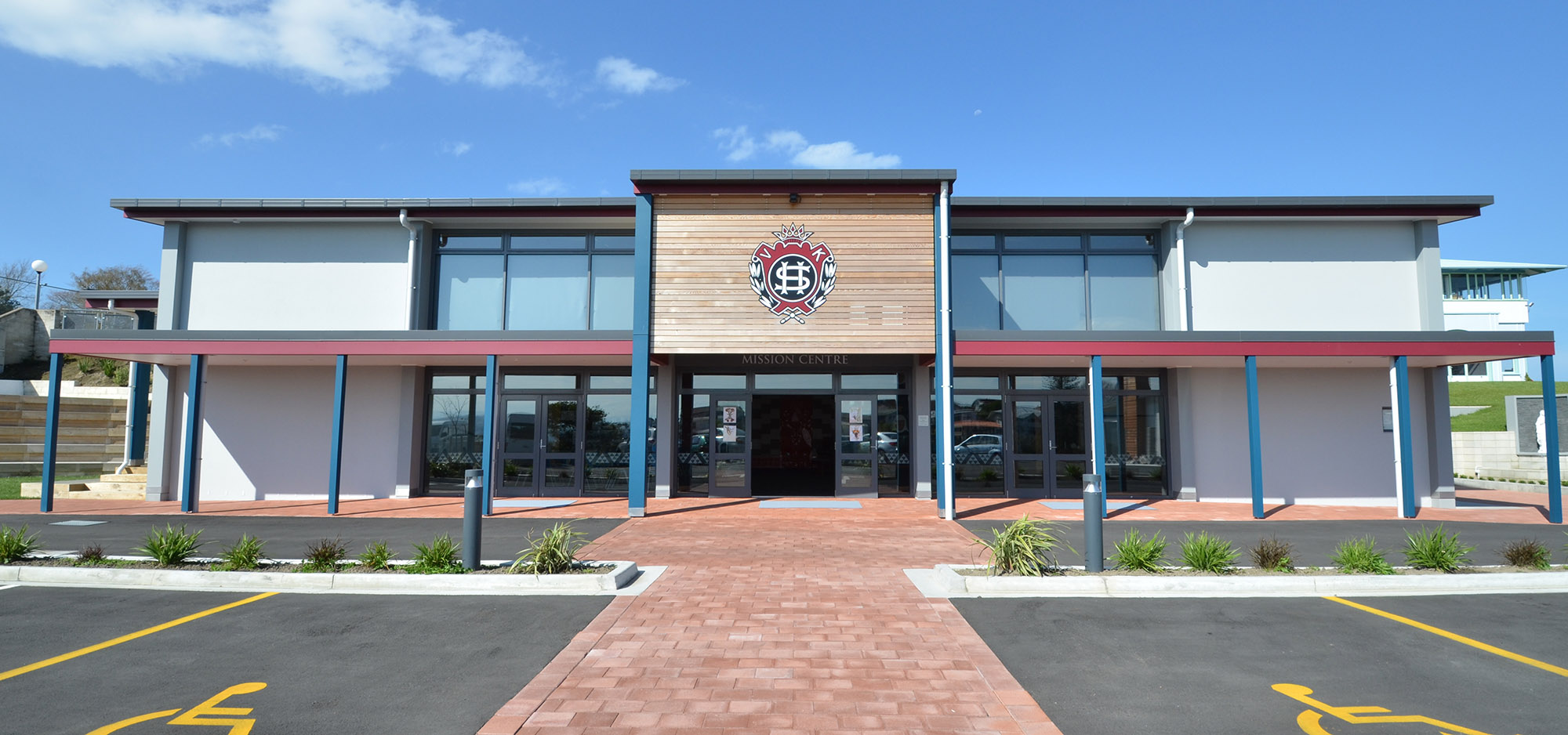 Exterior view of a school building